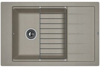 Кухонная мойка Florentina Липси 780 P серый шёлк